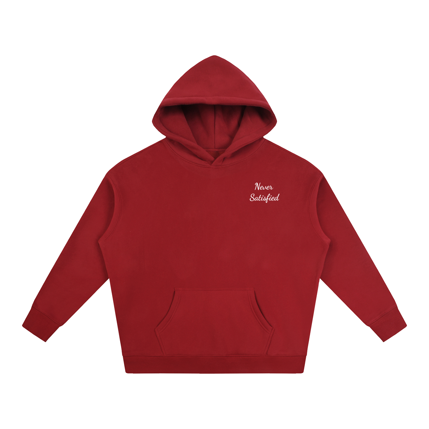 Oversized Never Satisfied Hoodie
