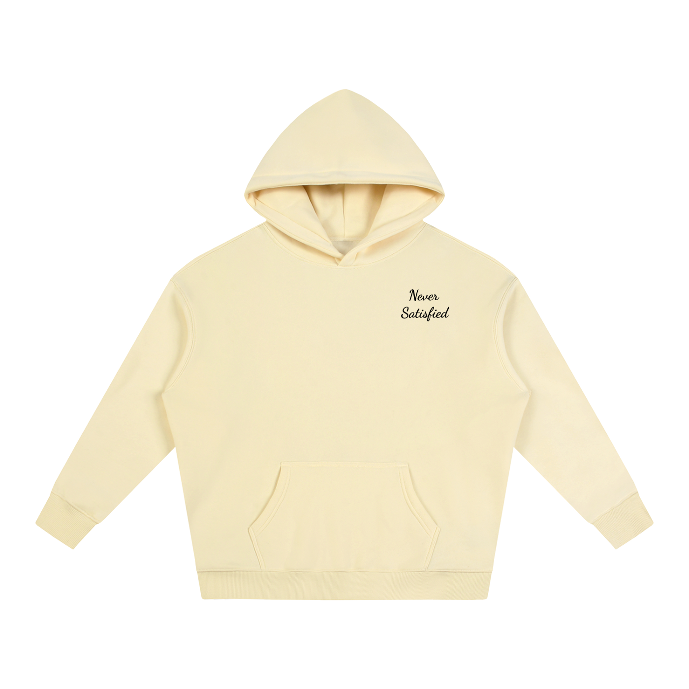 Oversized Never Satisfied Hoodie