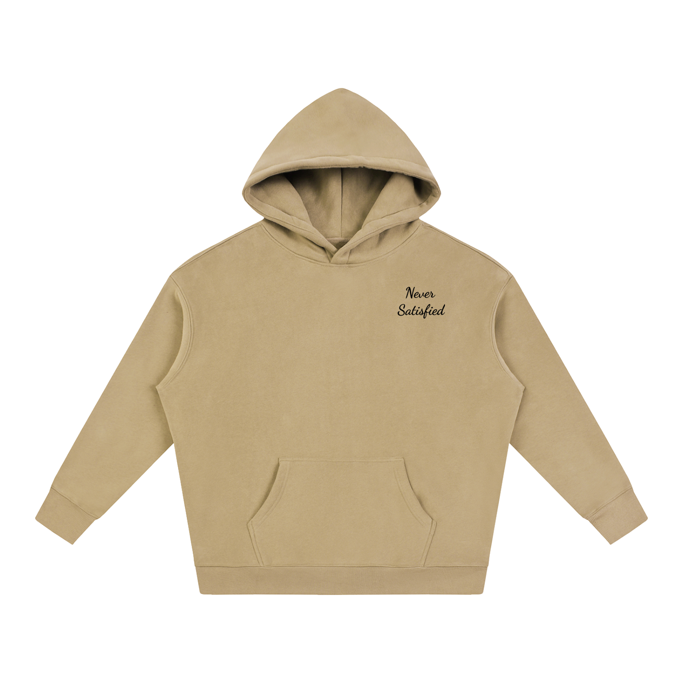 Oversized Never Satisfied Hoodie