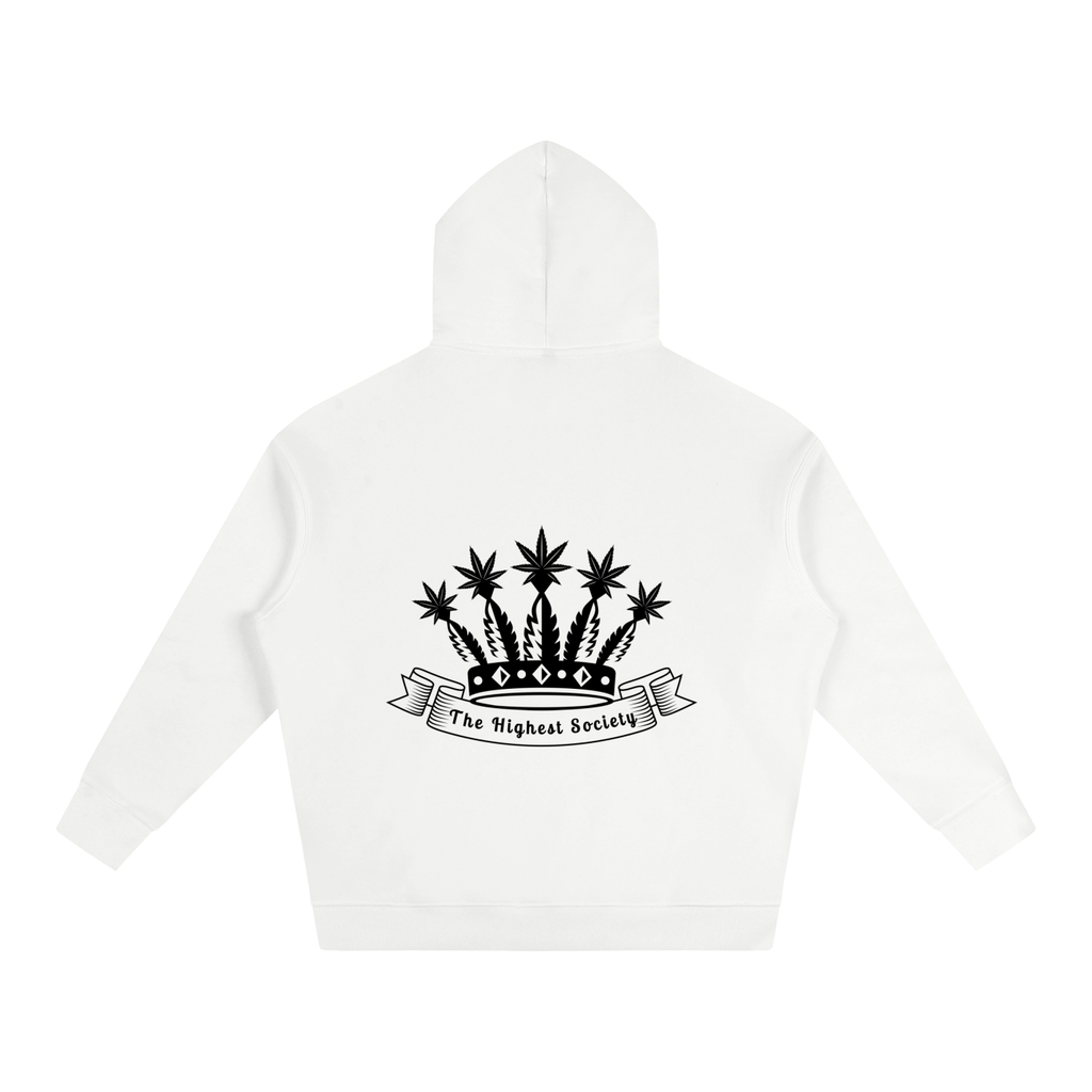 Oversized Front And Back Logo Hoodie