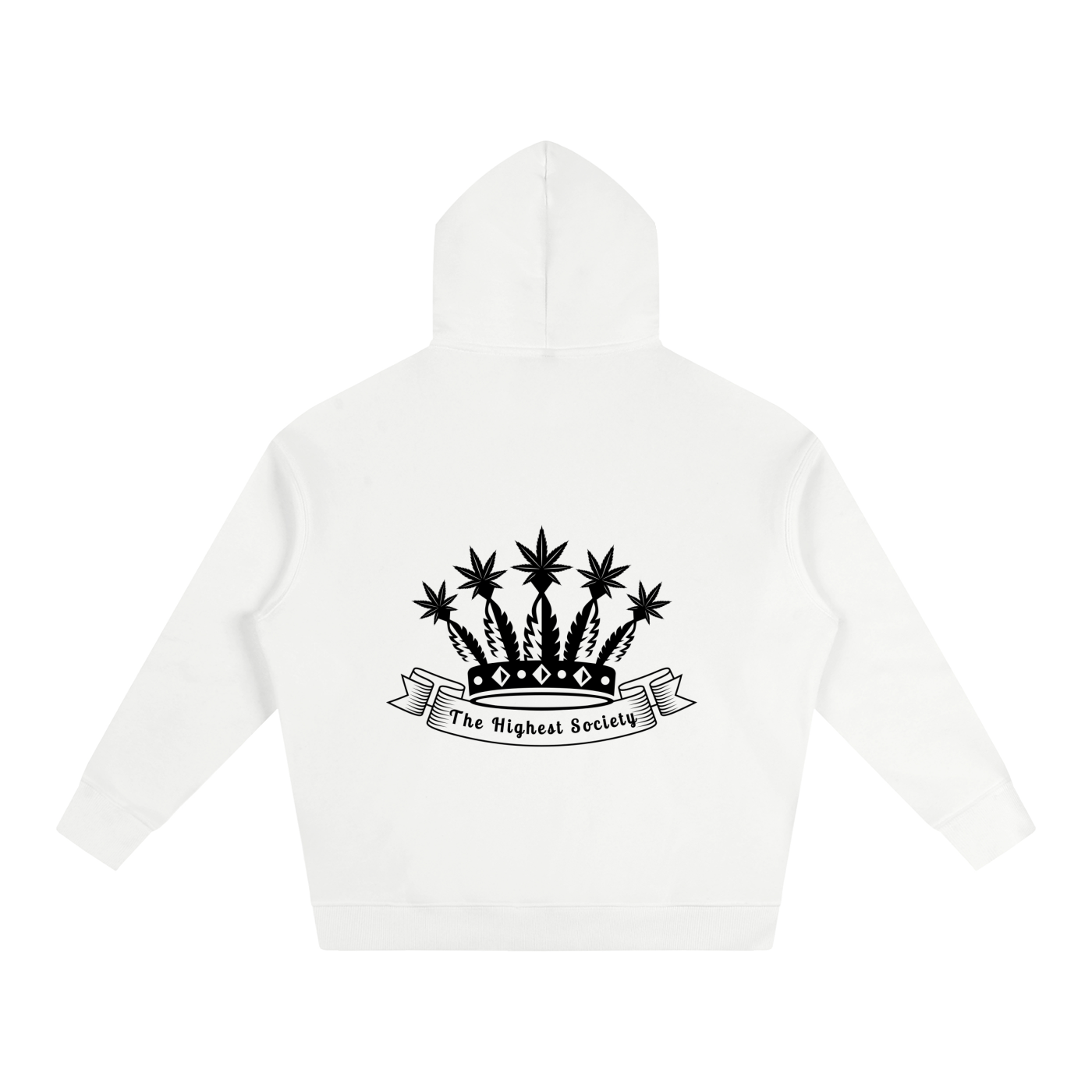 Oversized Front And Back Logo Hoodie