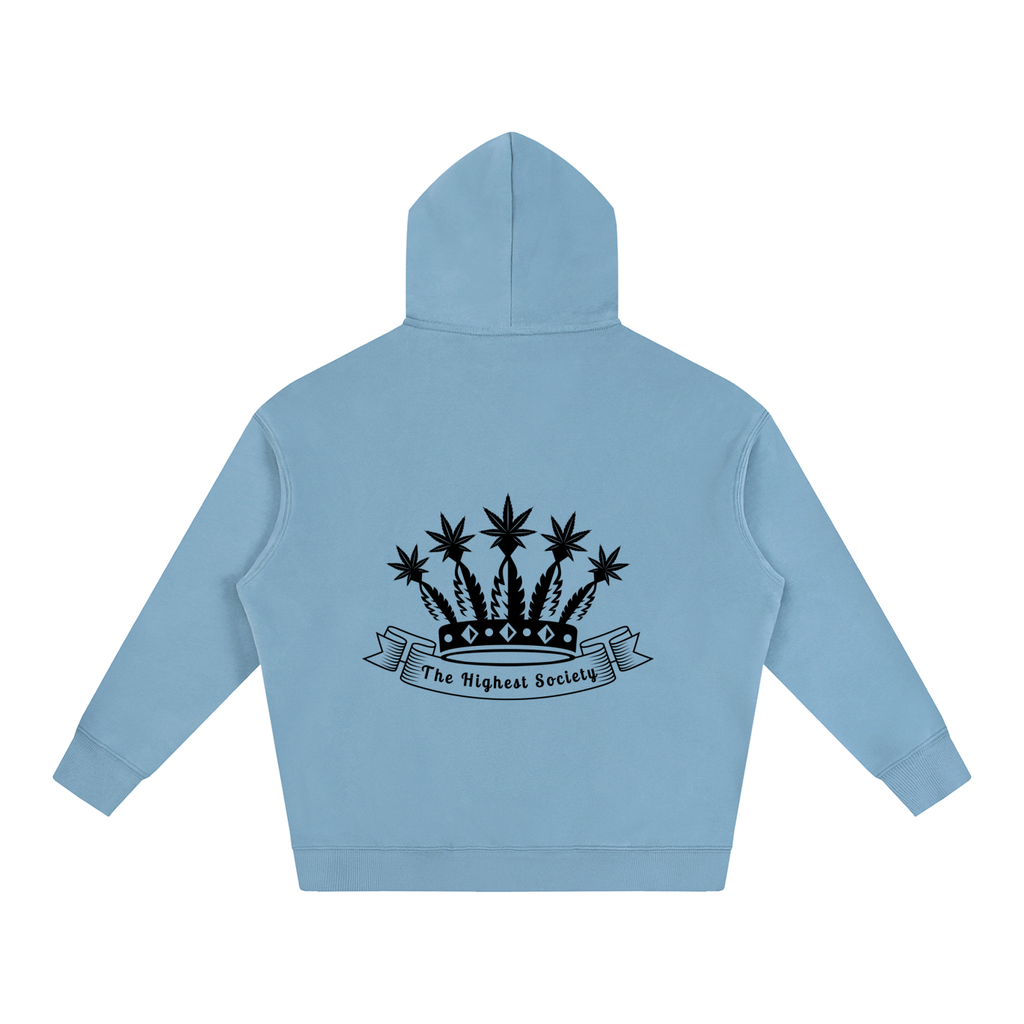Oversized Front And Back Logo Hoodie