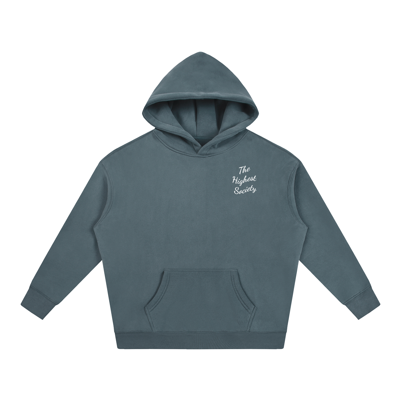 Oversized Script Front Hoodie
