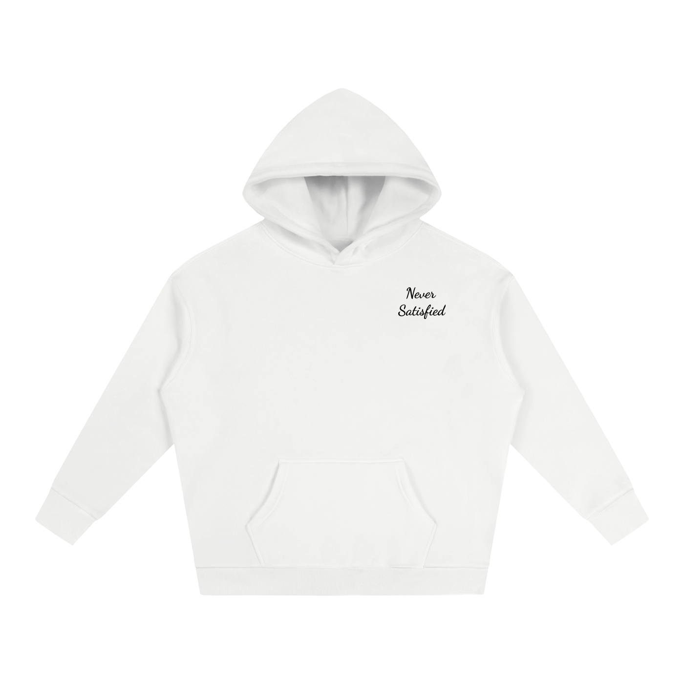 Oversized Never Satisfied Hoodie