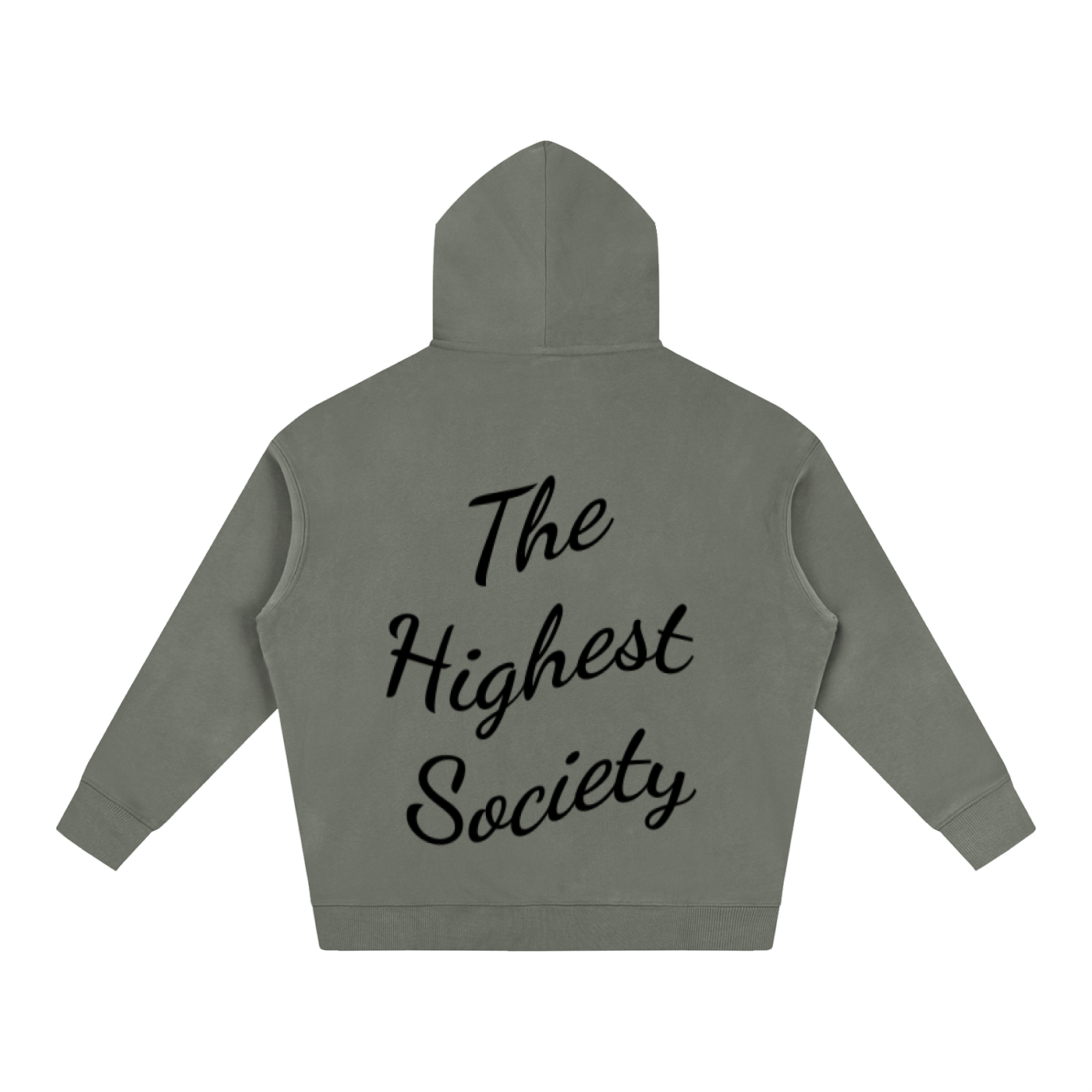 Oversized Script Back Hoodie