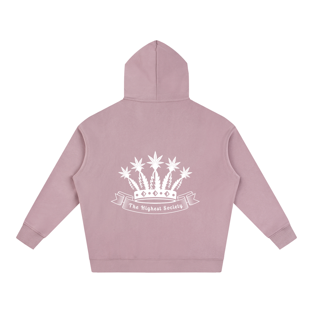 Oversized Front And Back Logo Hoodie