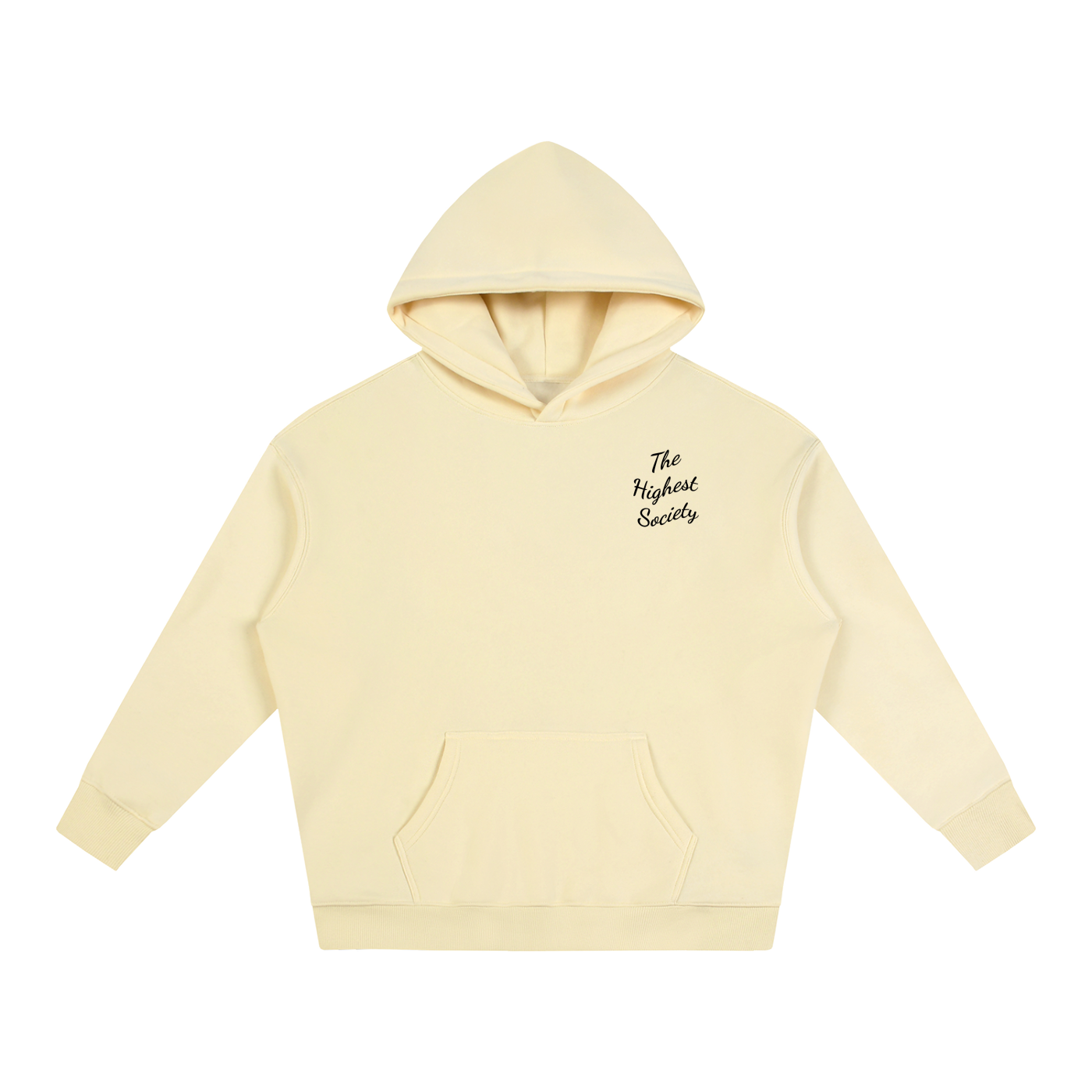 Oversized Script Front Hoodie