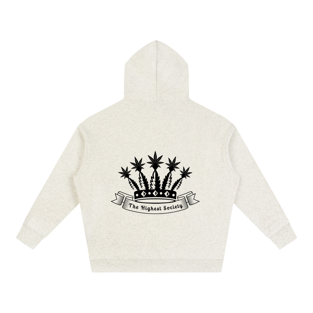 Oversized Front And Back Logo Hoodie