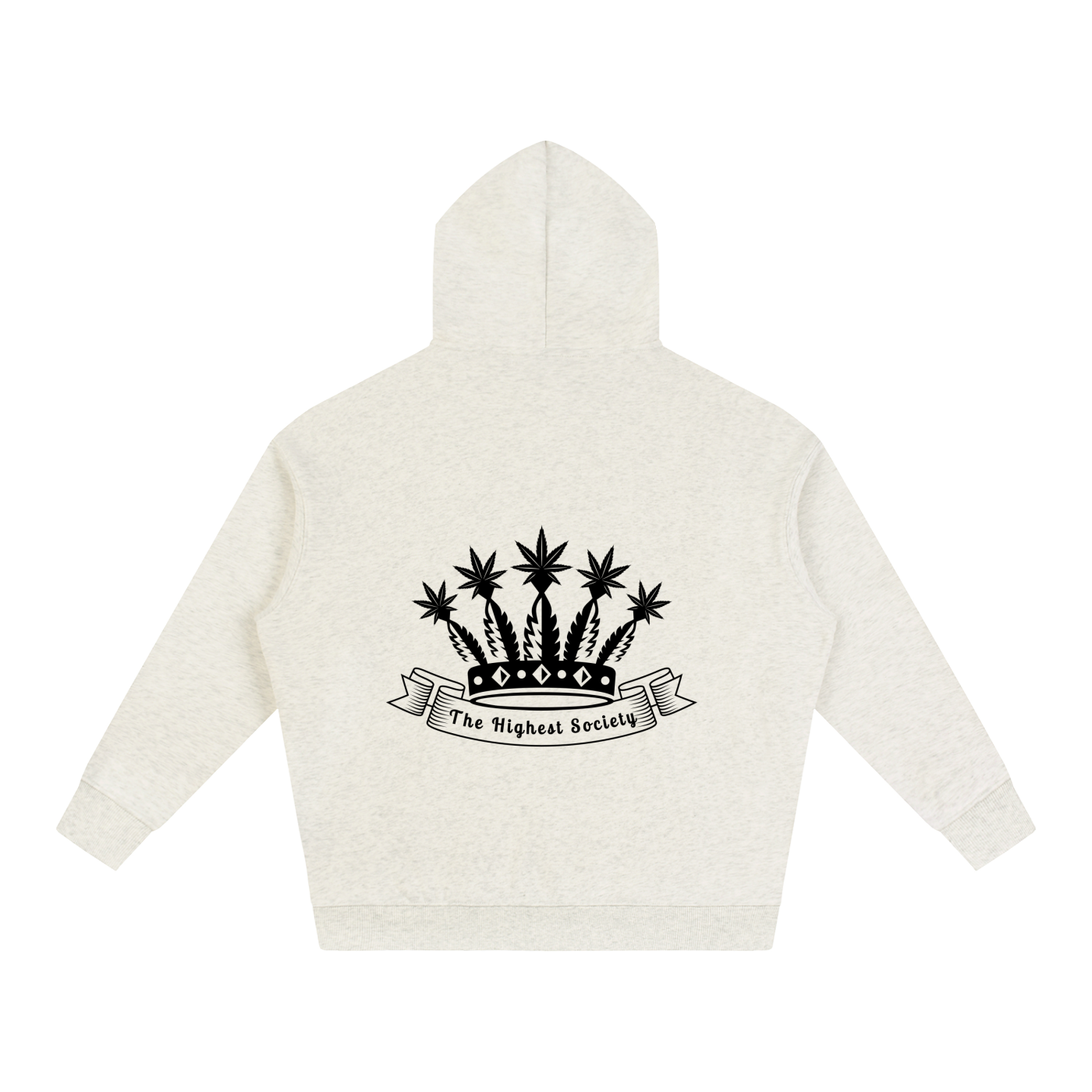 Oversized Front And Back Logo Hoodie