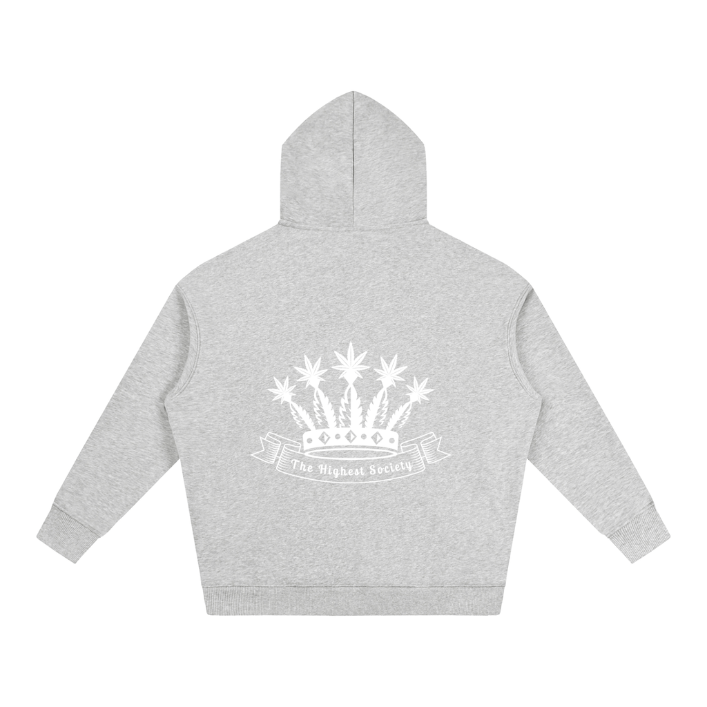 Oversized Front And Back Logo Hoodie