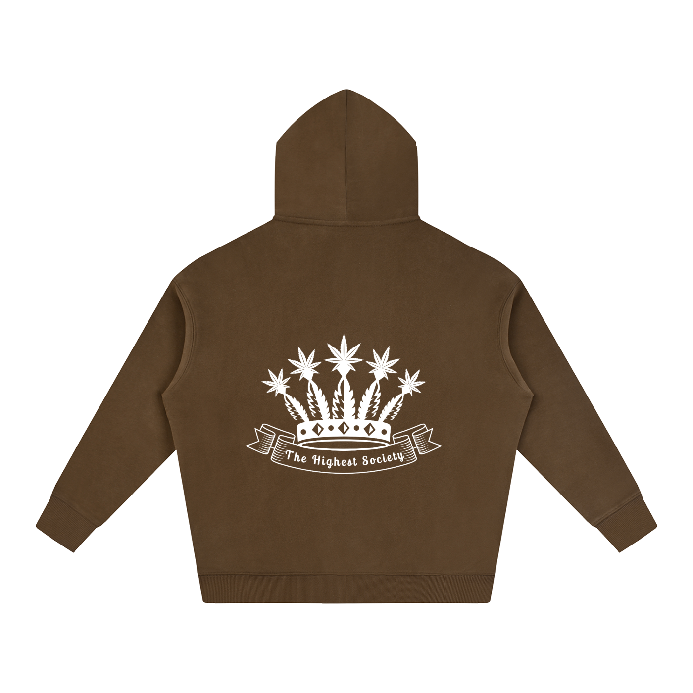 Oversized Front And Back Logo Hoodie