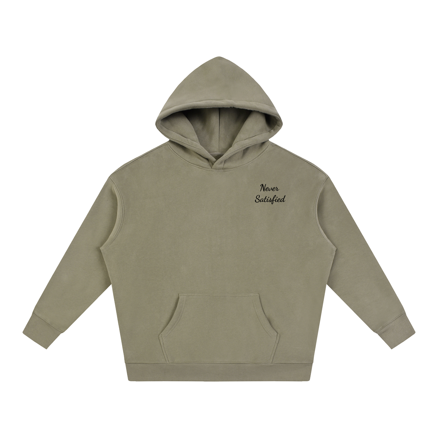 Oversized Never Satisfied Hoodie