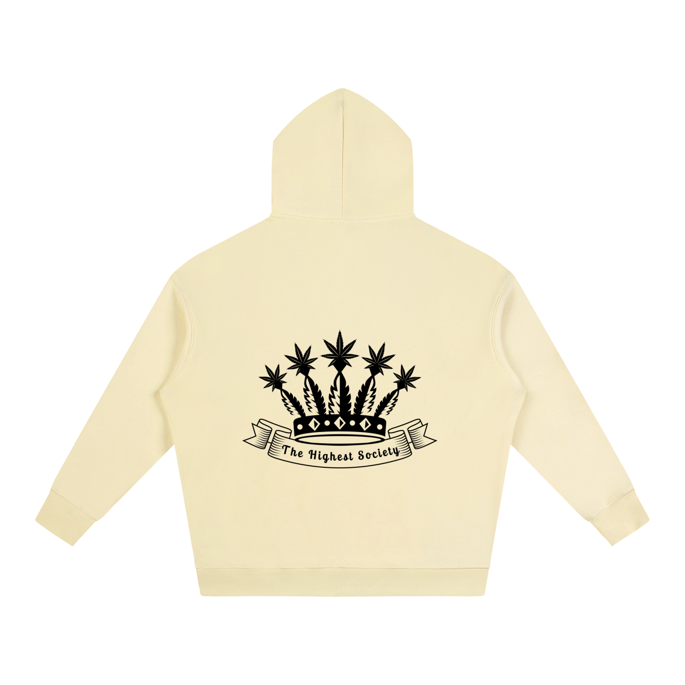 Oversized Front And Back Logo Hoodie