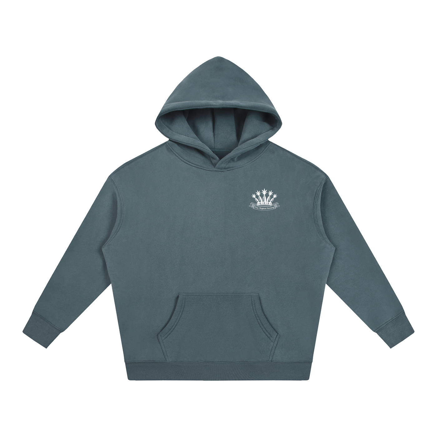 Oversized Front And Back Logo Hoodie