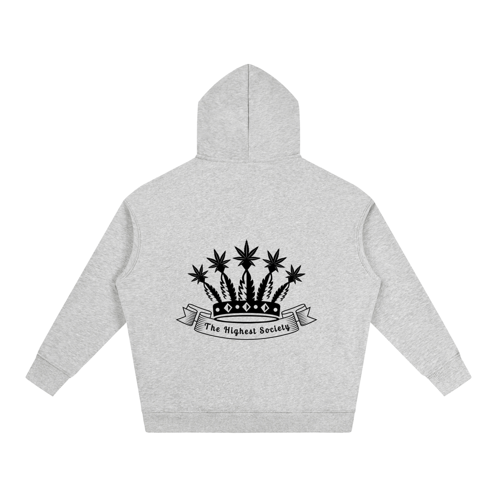 Oversized Front And Back Logo Hoodie