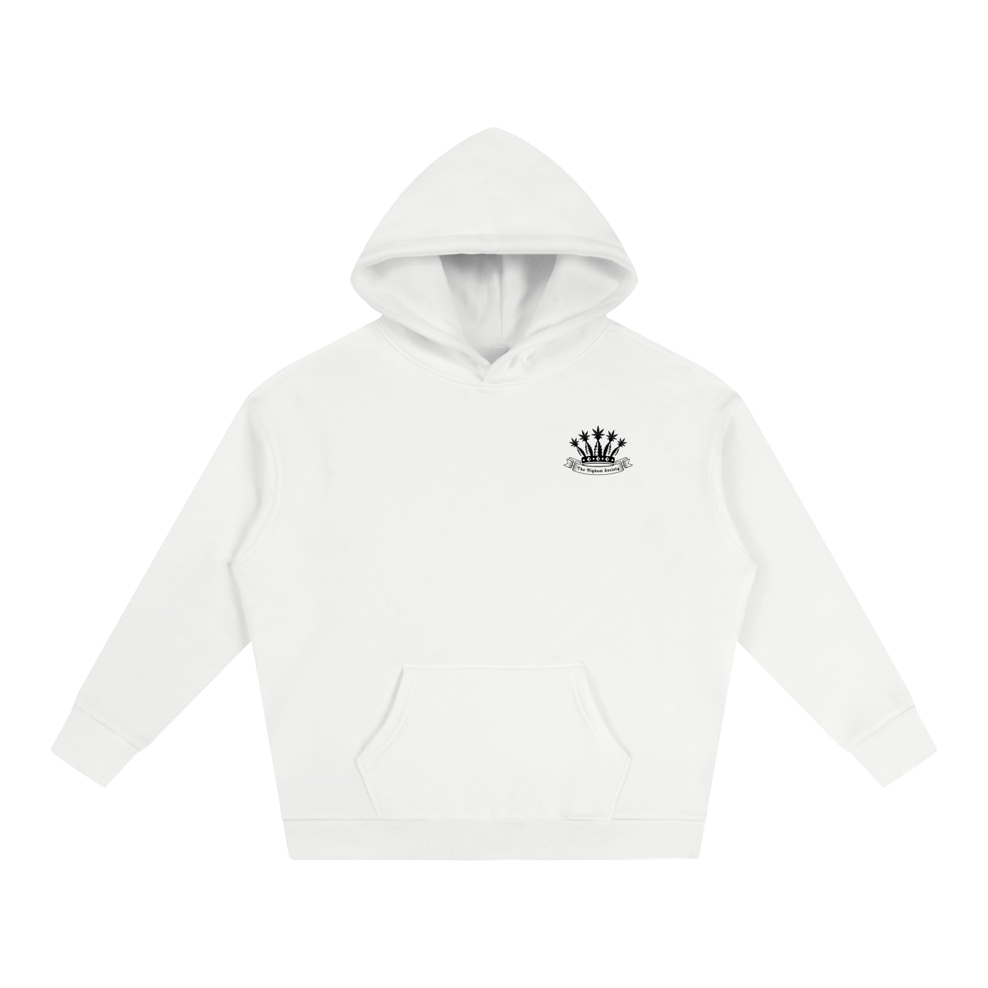 Oversized Front And Back Logo Hoodie