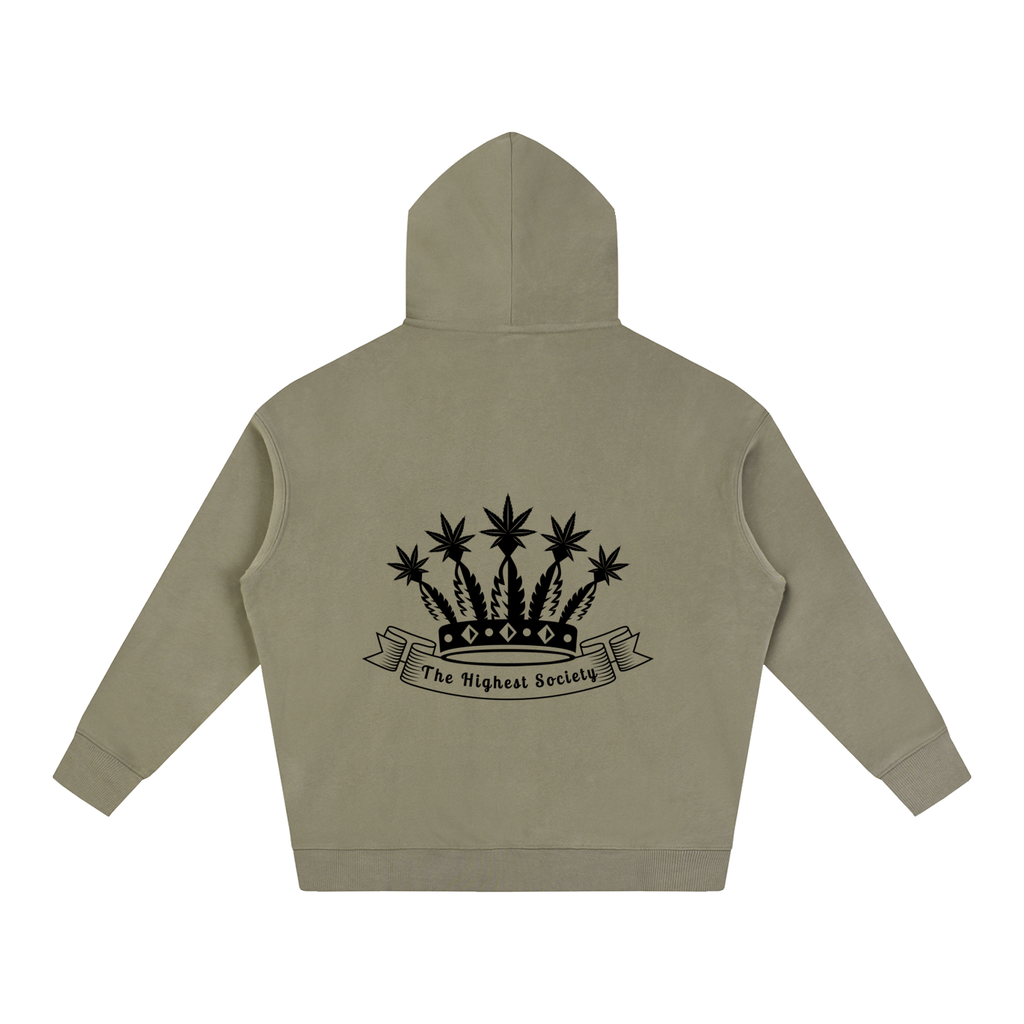 Oversized Front And Back Logo Hoodie