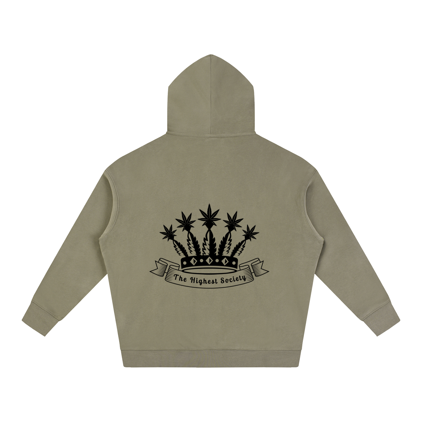 Oversized Front And Back Logo Hoodie