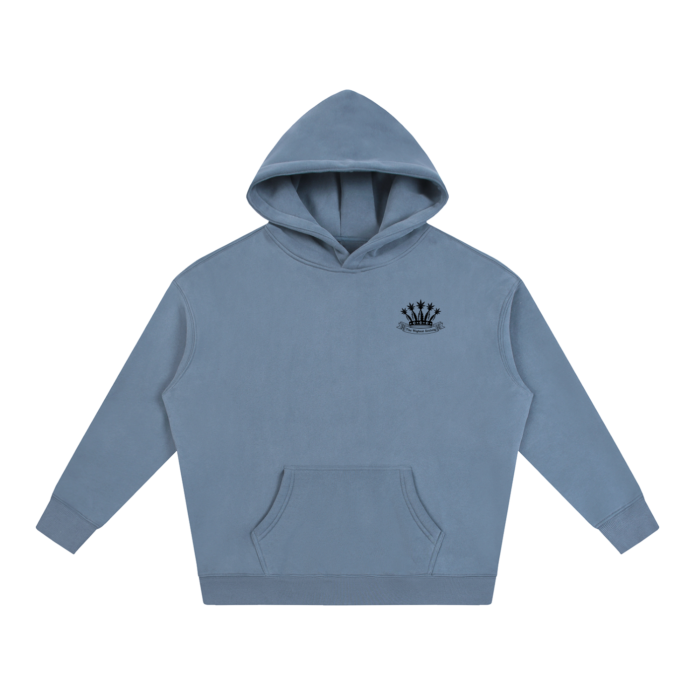 Oversized Front And Back Logo Hoodie