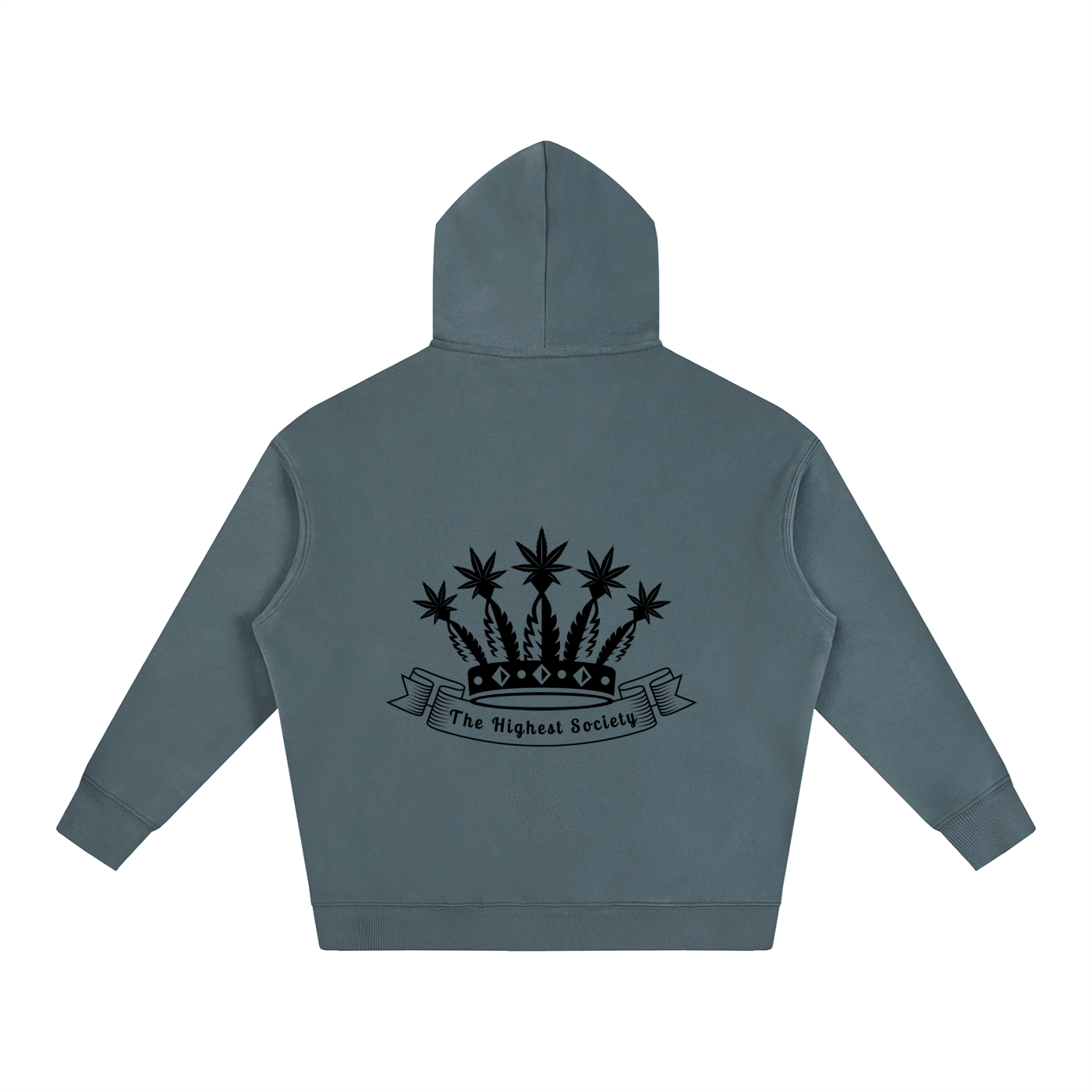 Oversized Front And Back Logo Hoodie