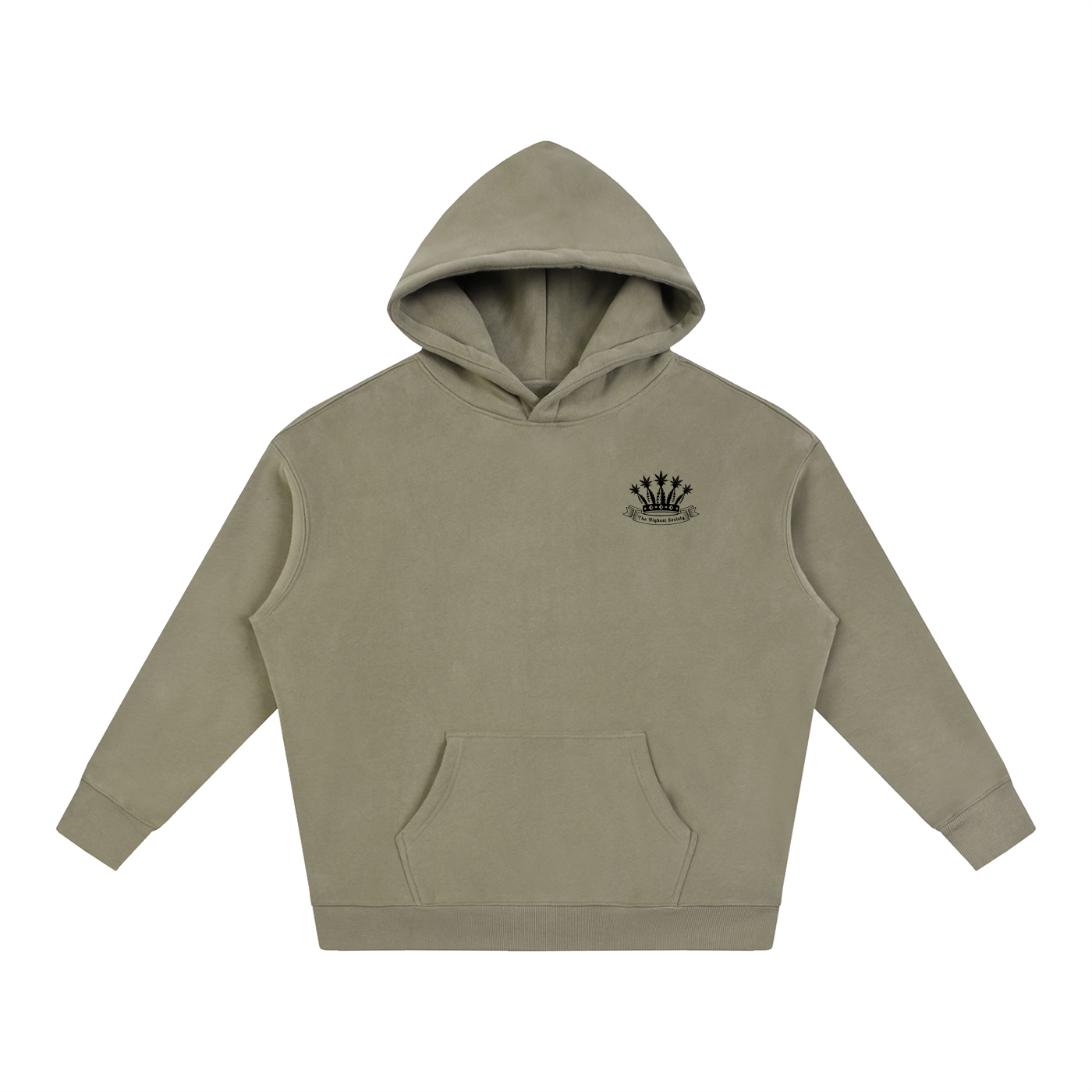 Oversized Front And Back Logo Hoodie