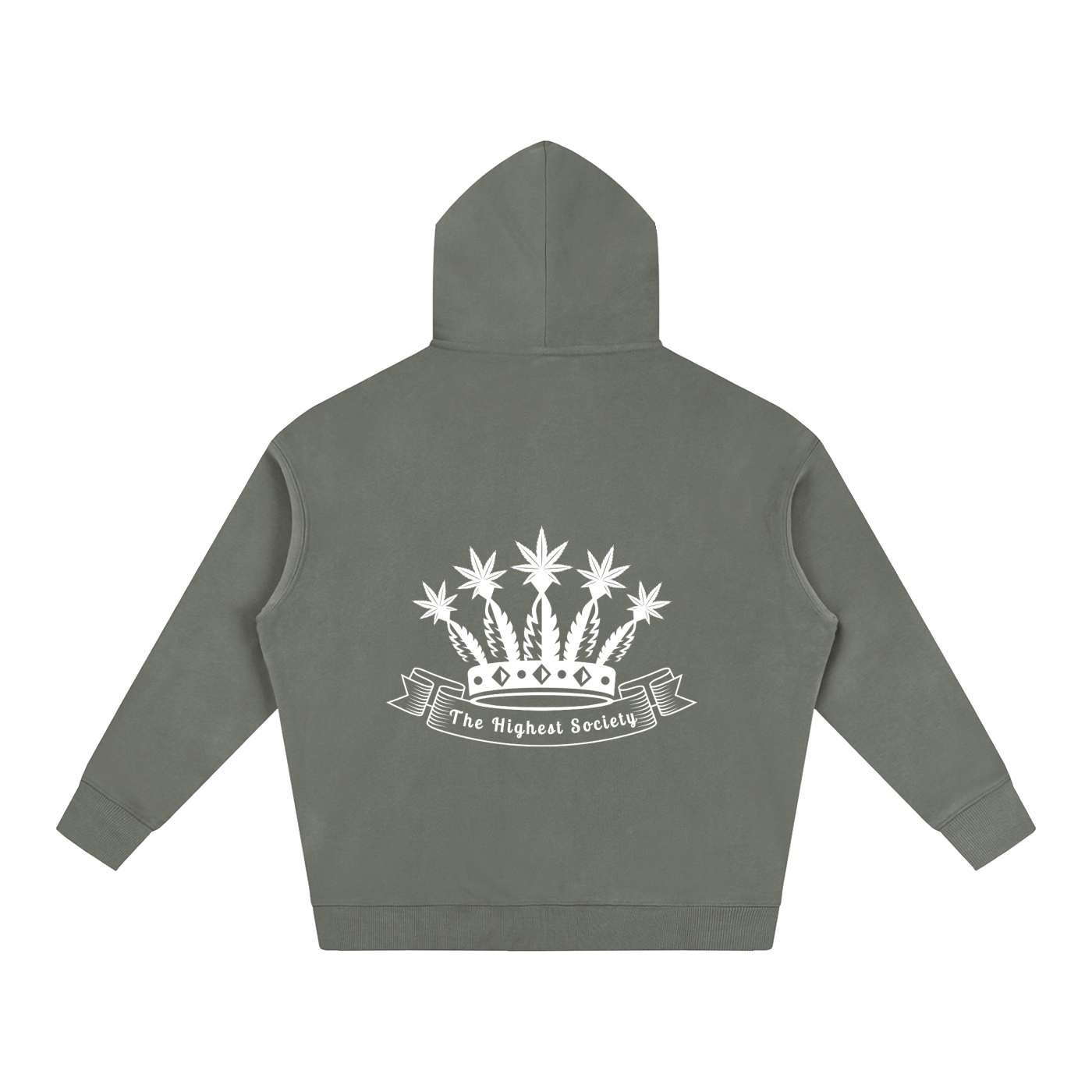 Oversized Front And Back Logo Hoodie