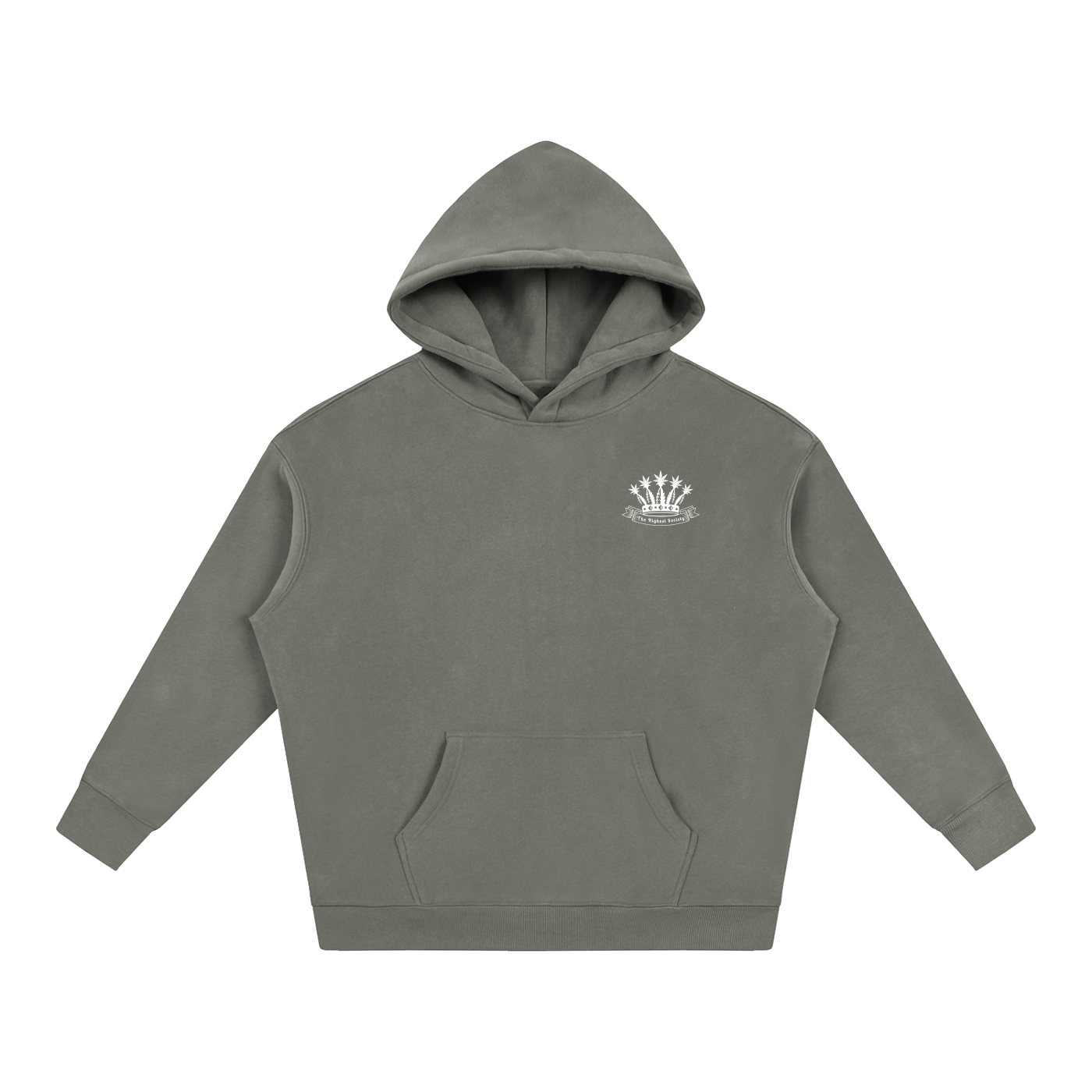 Oversized Front And Back Logo Hoodie