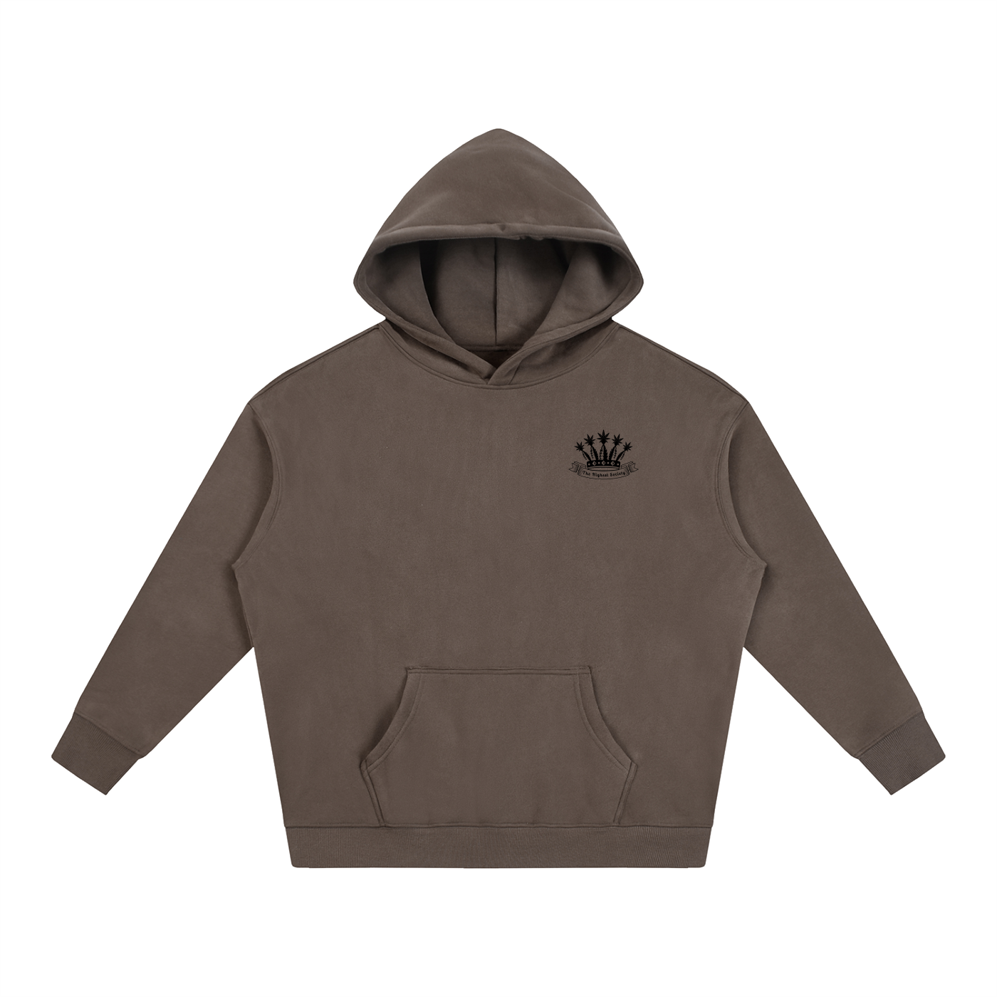 Oversized Front And Back Logo Hoodie