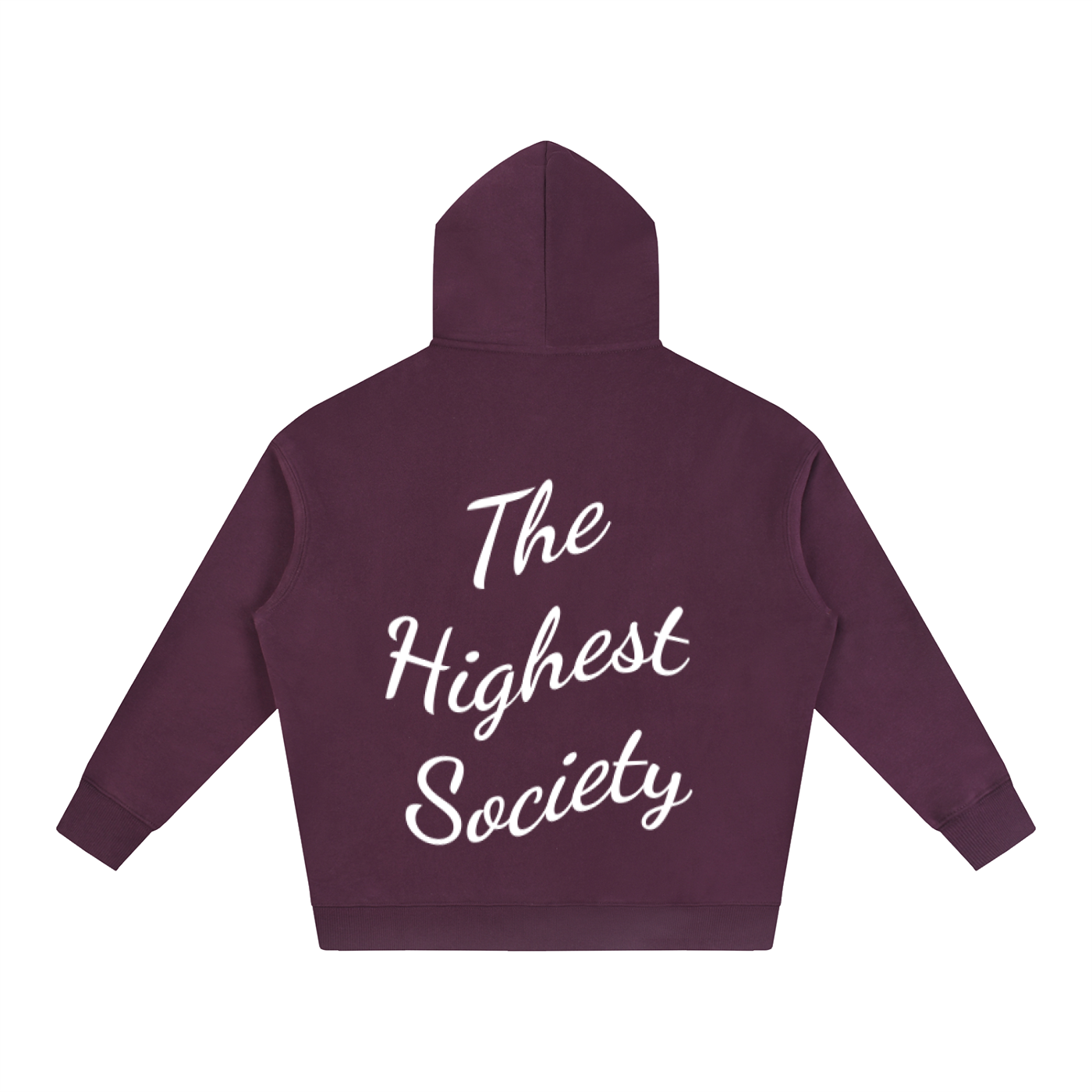 Oversized Script Back Hoodie