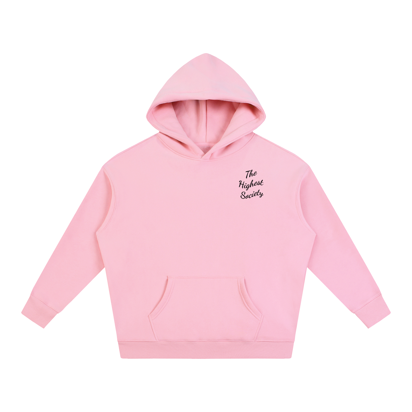 Oversized Script Front Hoodie