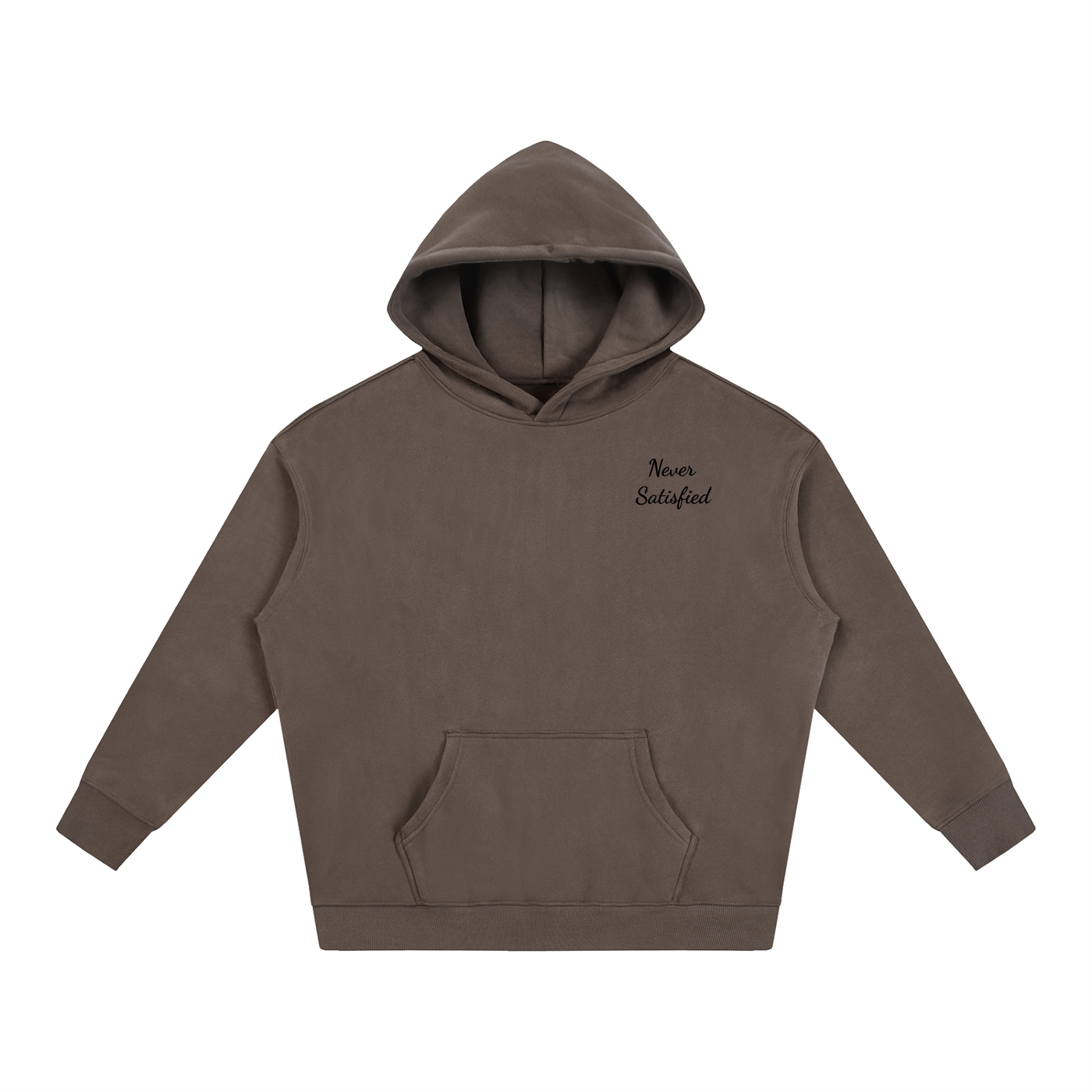 Oversized Never Satisfied Hoodie