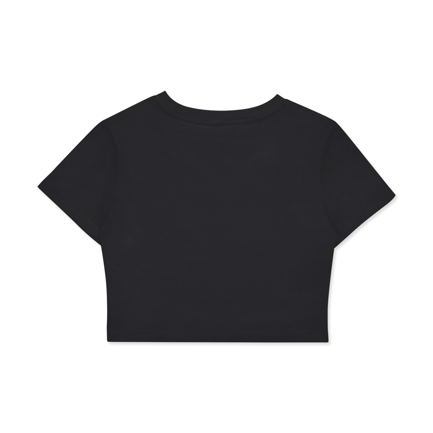Fitted Front Logo Crop T-Shirt