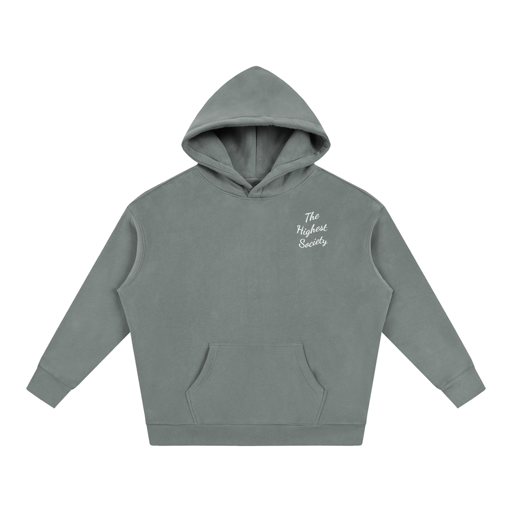 Oversized Script Front Hoodie