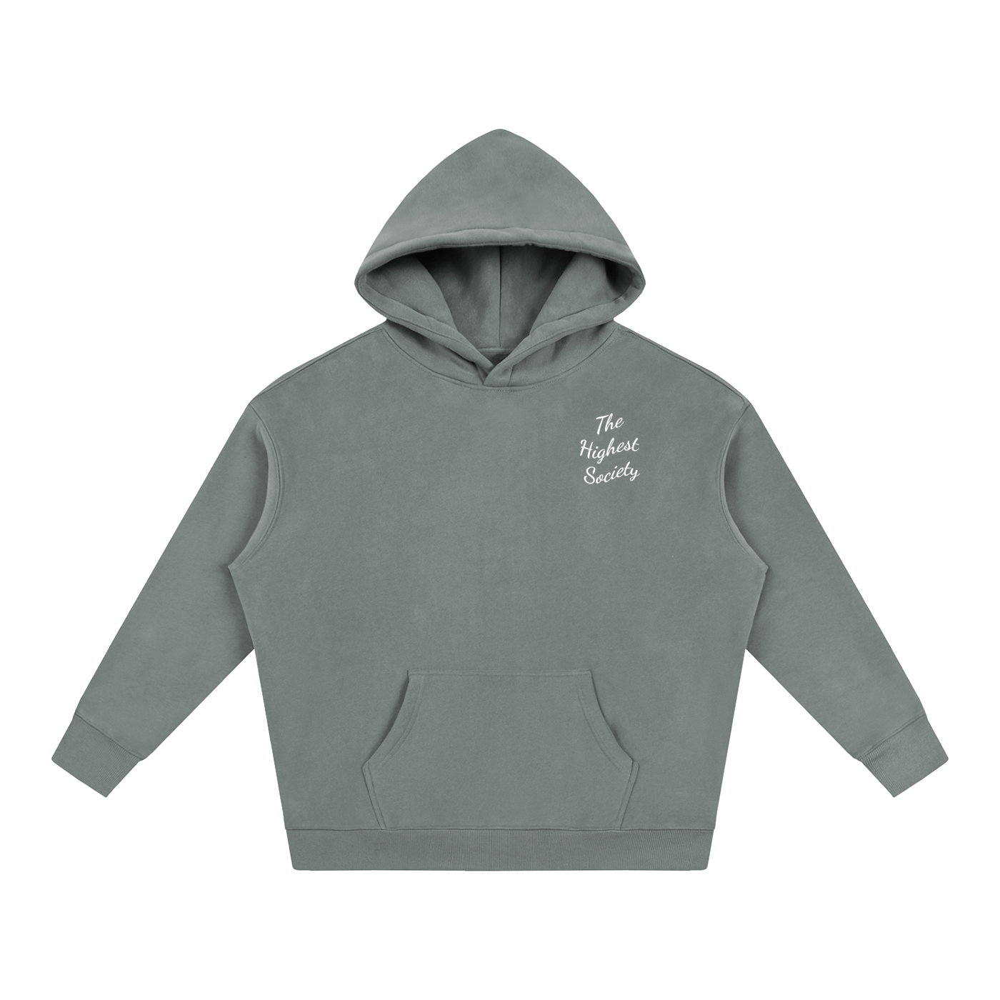Oversized Script Front Hoodie