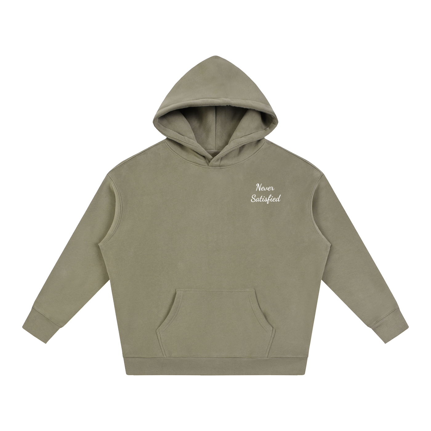 Oversized Never Satisfied Hoodie