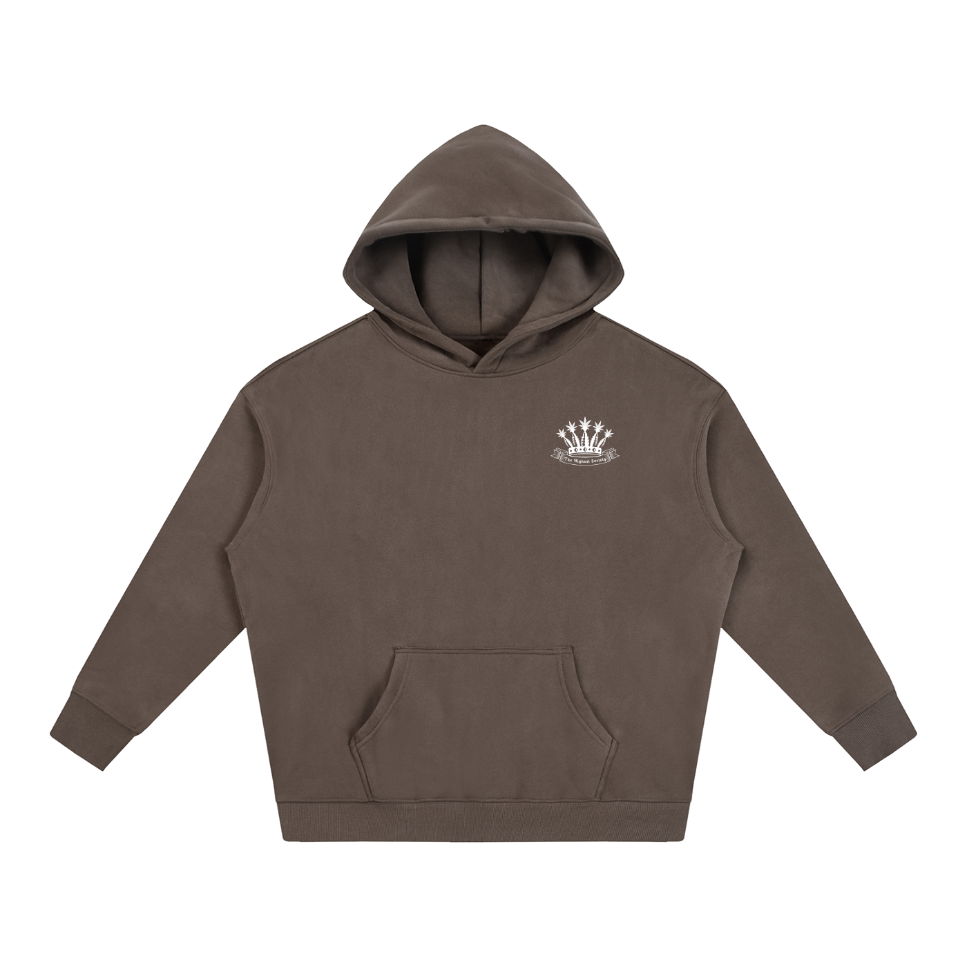 Oversized Front And Back Logo Hoodie