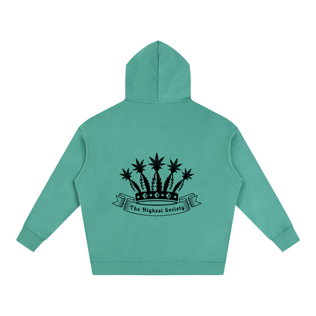Oversized Front And Back Logo Hoodie