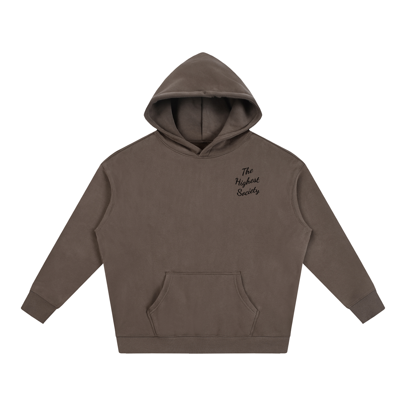 Oversized Script Front Hoodie