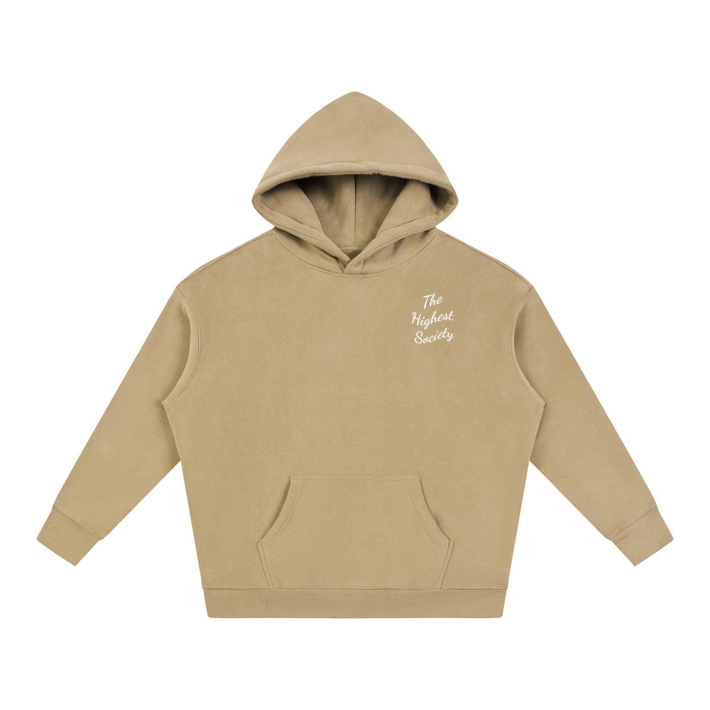 Oversized Script Front Hoodie