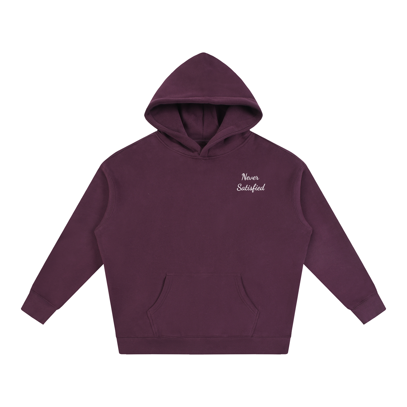 Oversized Never Satisfied Hoodie