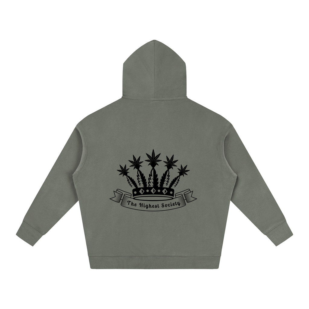 Oversized Front And Back Logo Hoodie