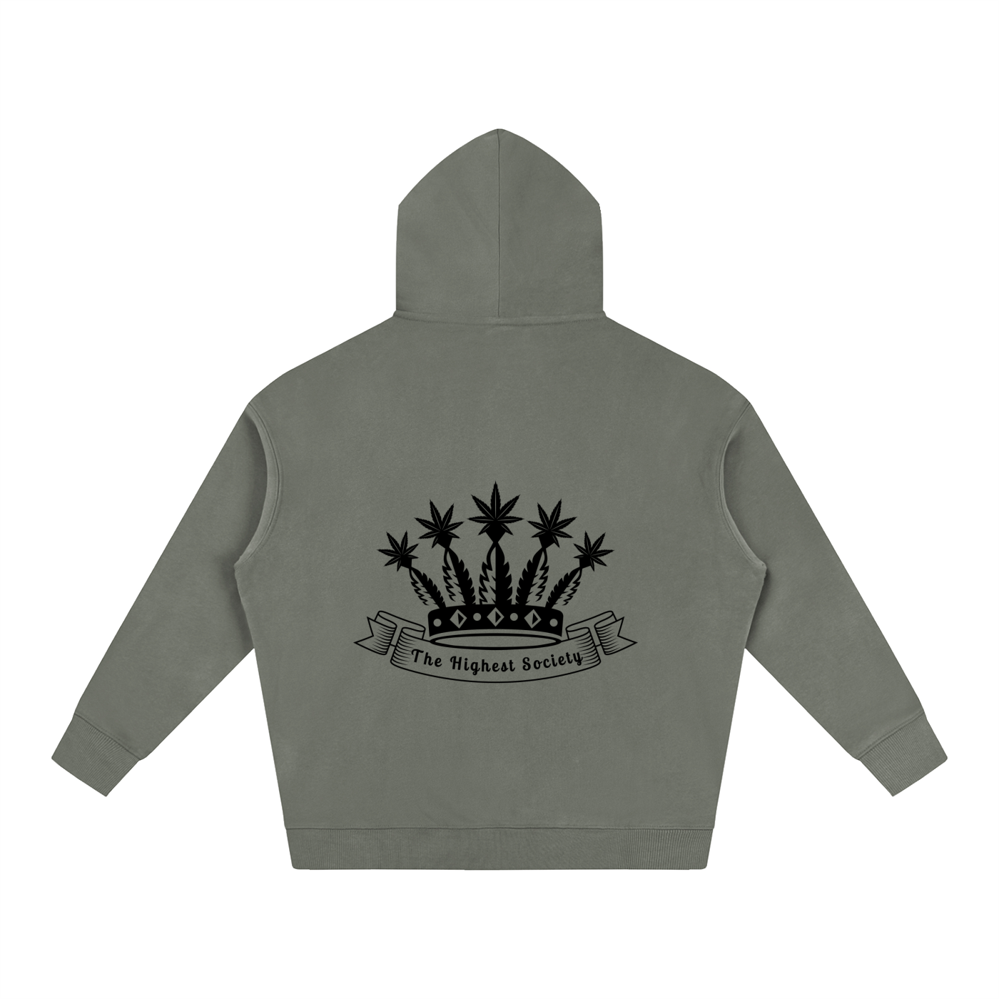 Oversized Front And Back Logo Hoodie