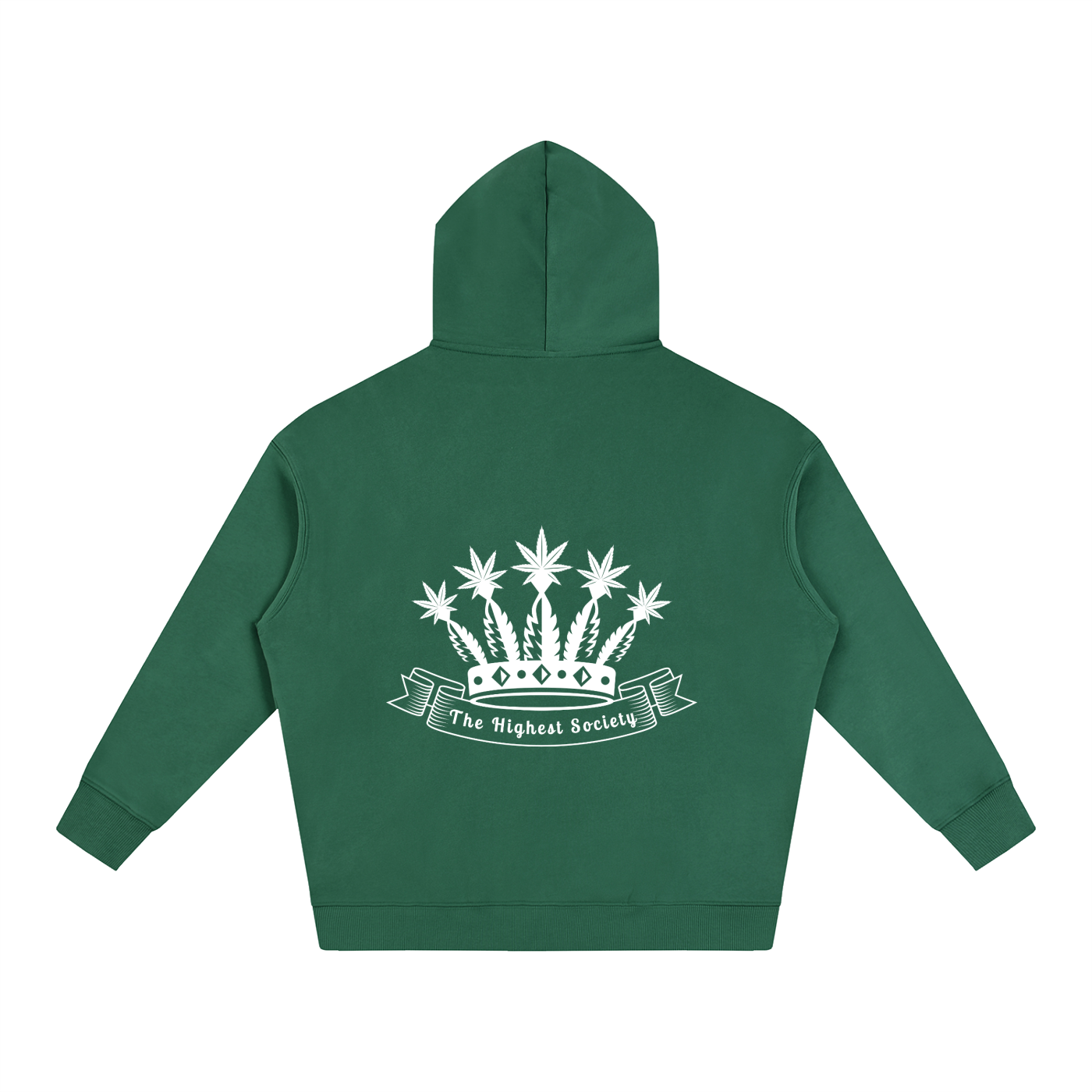 Oversized Front And Back Logo Hoodie