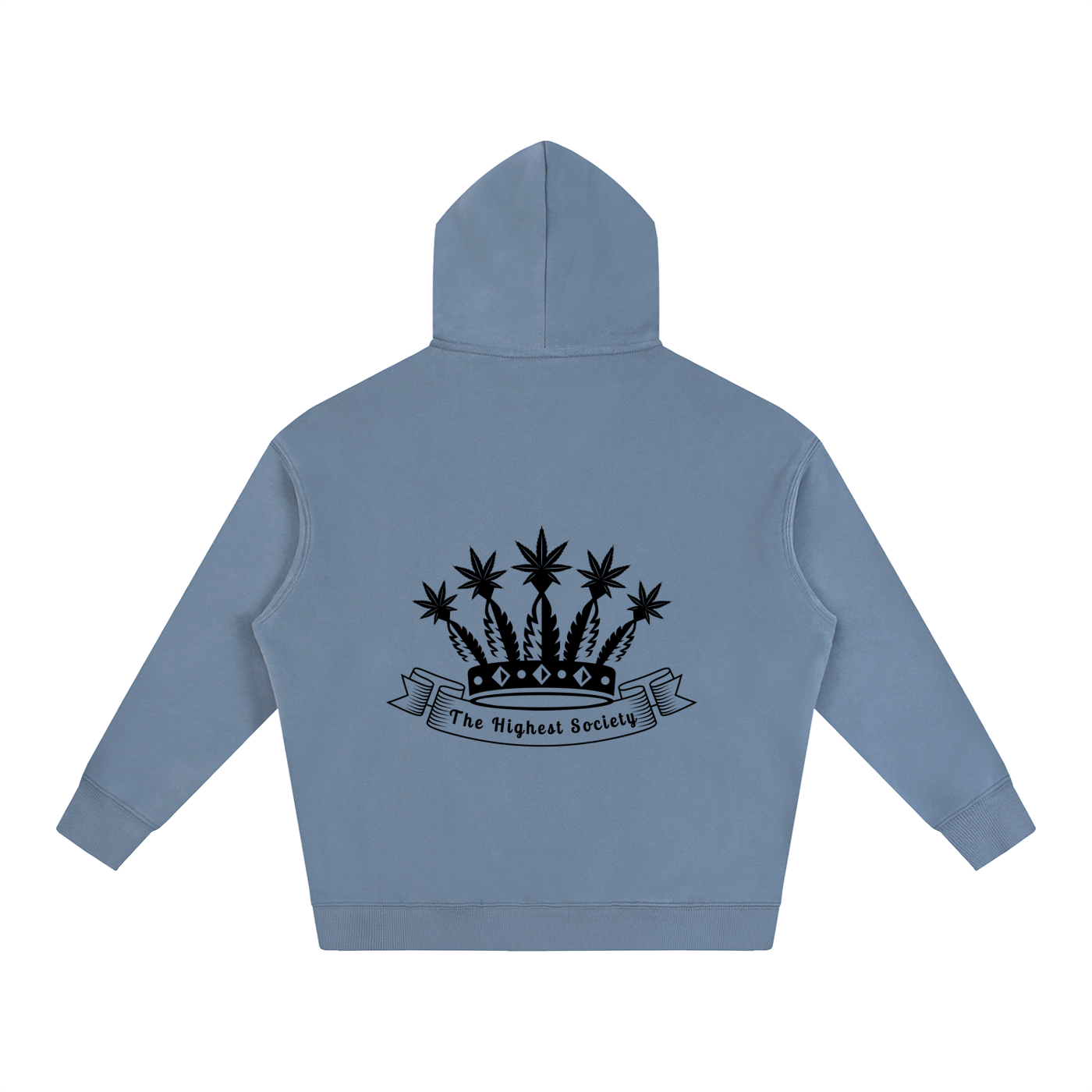Oversized Front And Back Logo Hoodie