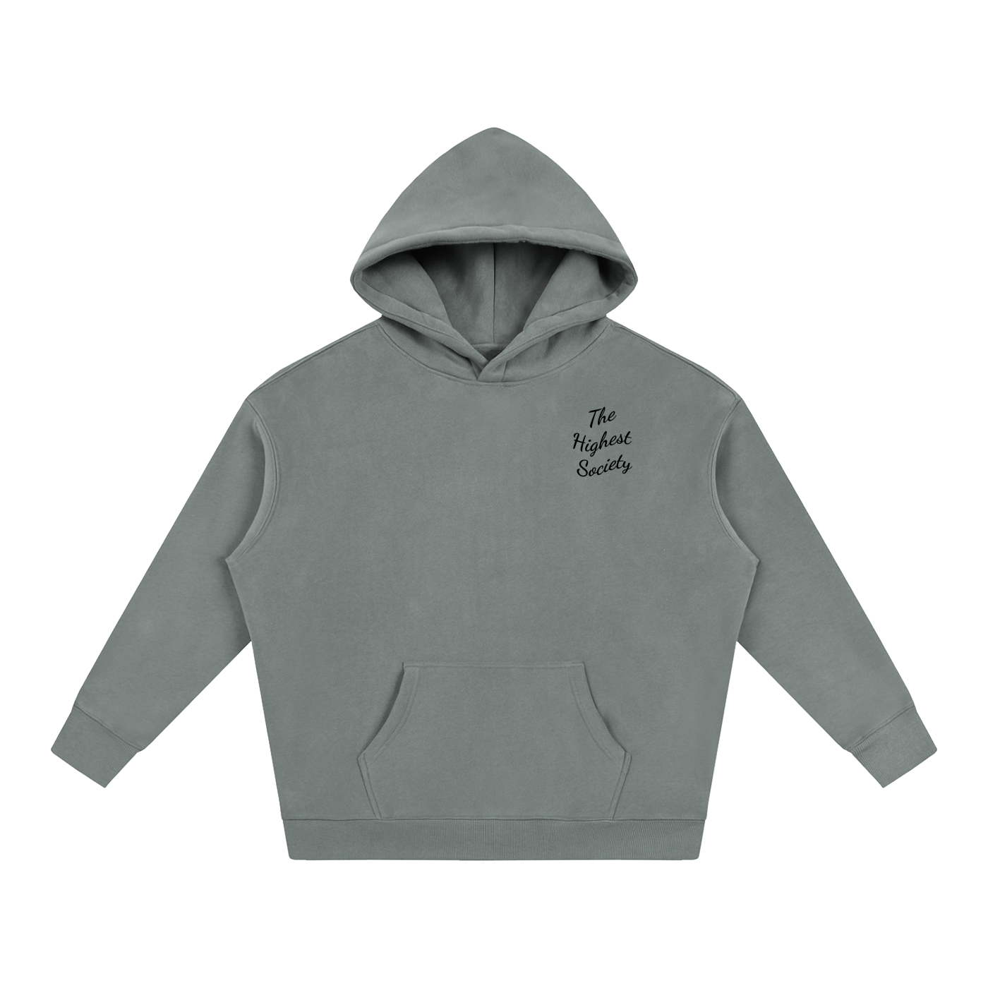 Oversized Script Front Hoodie