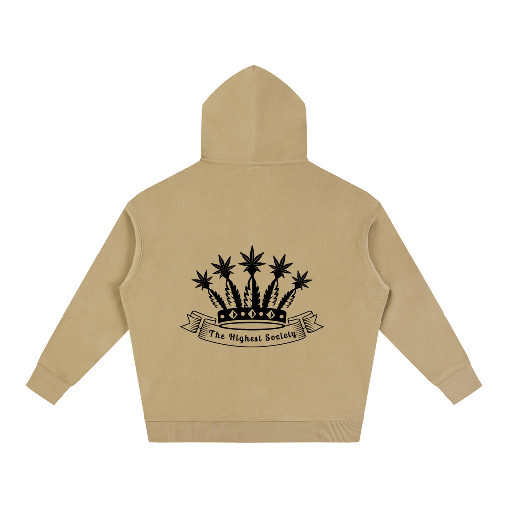 Oversized Front And Back Logo Hoodie