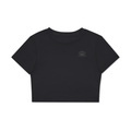 Fitted Front Logo Crop T-Shirt