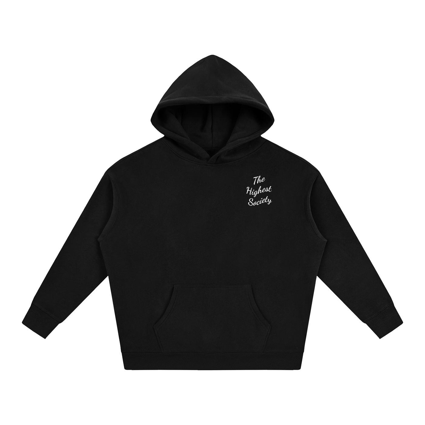 Oversized Script Front Hoodie