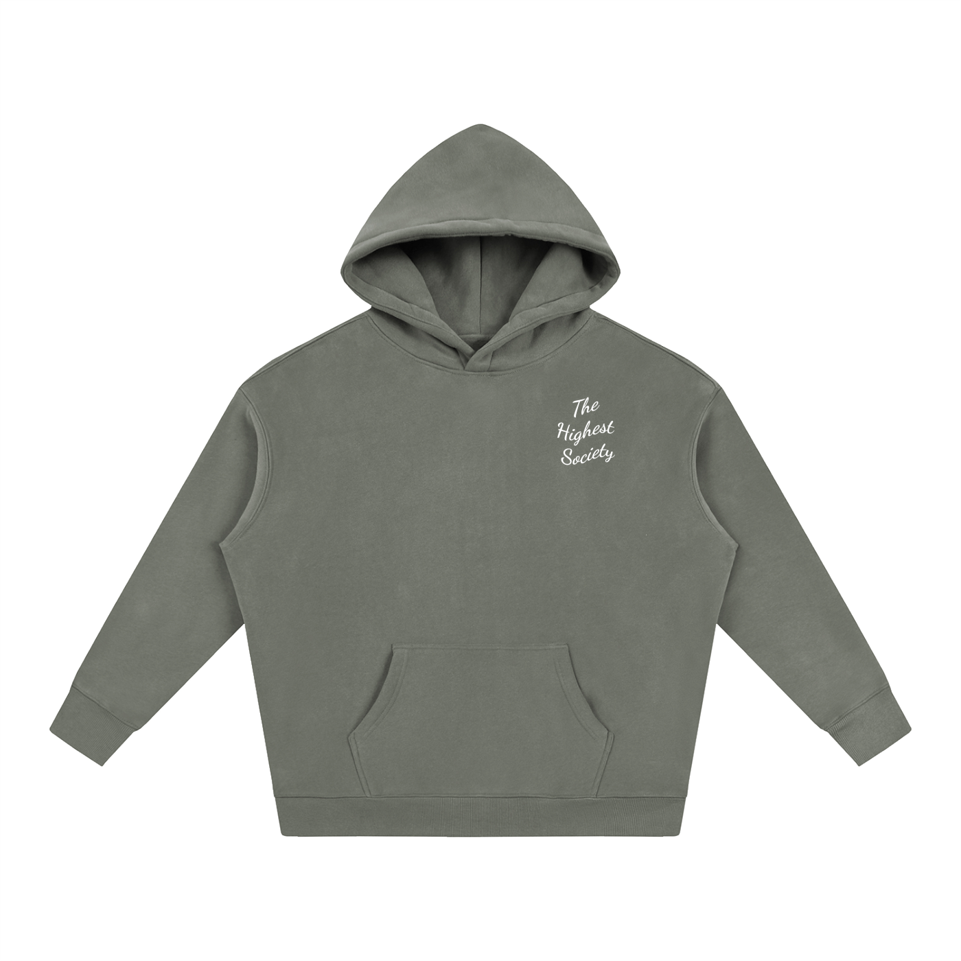 Oversized Script Front Hoodie