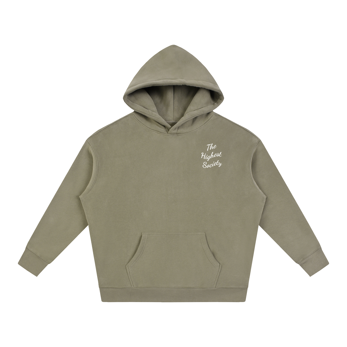 Oversized Script Front Hoodie